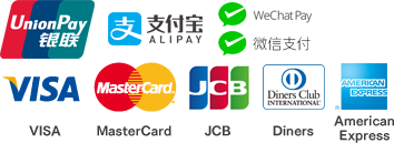 取扱いクレジットカード決済、お支払い方法